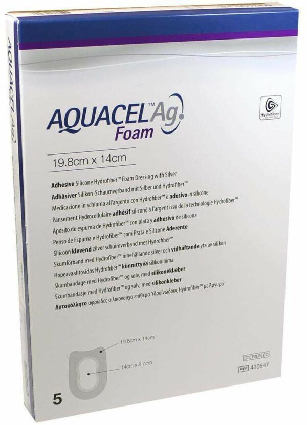 Aquacel AG Foam Adhäsiv Ferse 19