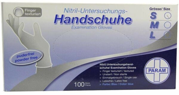 Handschuhe Einmal Nitril S Blau