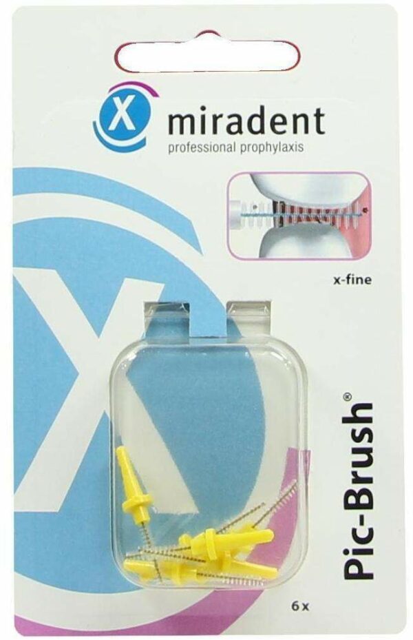 Miradent 6 Interdentalbürsten Pic - Brush X - Fein Gel