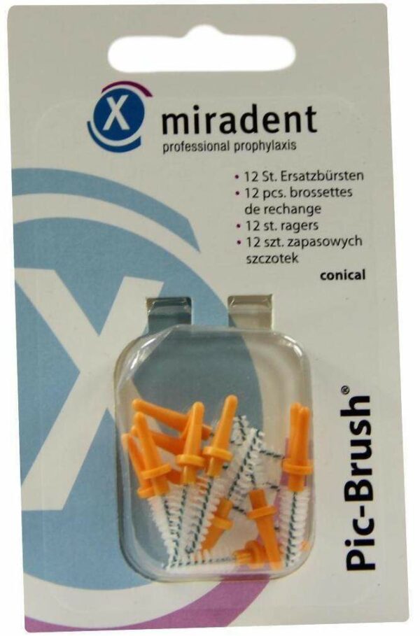 Miradent Interdentalbürste Pic-Brush Conical Orange 12 Stück