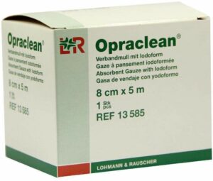 Opraclean Verbandmull M.Jodoform 8 Cmx5 M