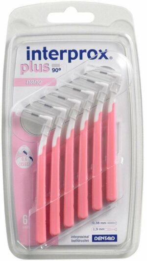 Interprox Plus Nano Rosa Interdentalbürsten 6 Stück