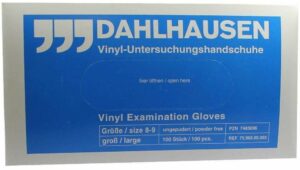 Vinyl Handschuhe Ungepudert Gr. L 100 Stück