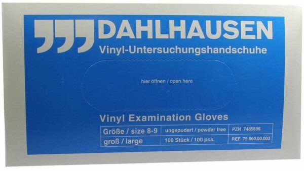 Vinyl Handschuhe Ungepudert Gr. L 100 Stück