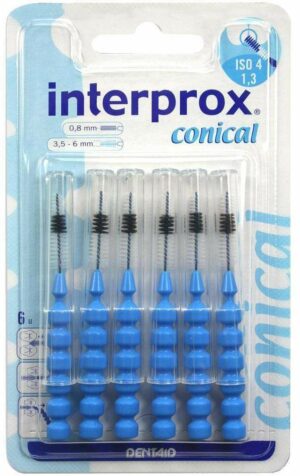 Interprox Reg Conical Blau 6 Interdentalbürsten