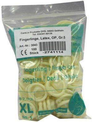 Fingerling Latex Op Gr. 5  100 Stück