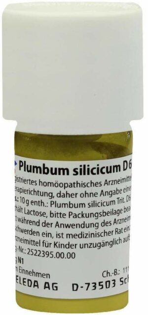 Plumbum Silicicum D 6 Trituration