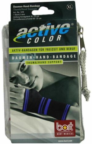 Bort Activecolor Daumen Hand Bandage X - Large Schwarz 1 Stück