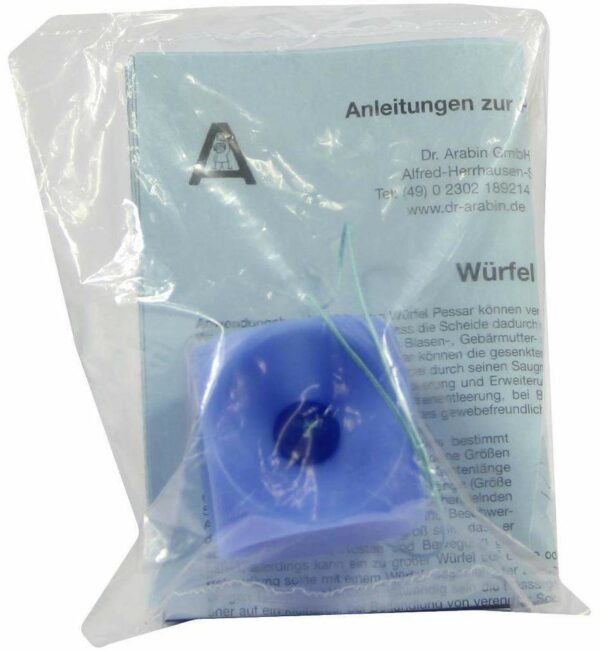 Arabin Würfel Pessar M.Innenknopf Gr.3