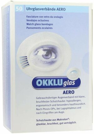 Okkluglas Aero 50 Uhrglasverbände