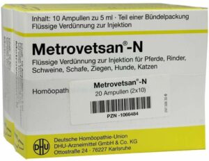 Metrovetsan N vet. Injektionslösung 2 X 10 X 5 ml Ampullen