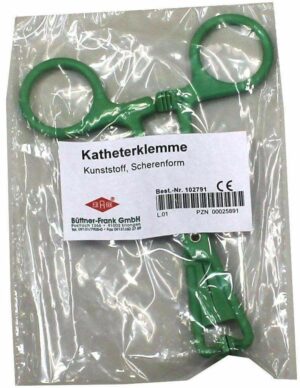 Katheterklemme Scherenform Kunststoff