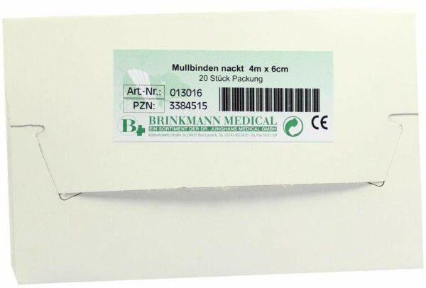 Mullbinden 6 cm X 4 M Unverpackt 20 Stück