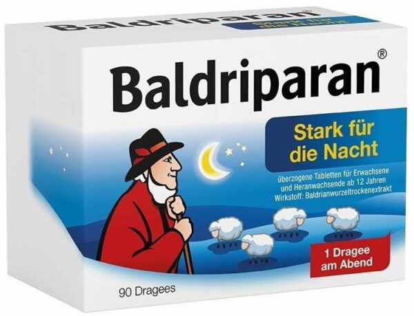 Baldriparan Stark für die Nacht 90 überzogene Tabletten