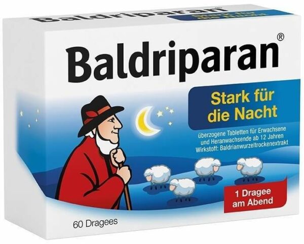 Baldriparan Stark für die Nacht 60 überzogene Tabletten