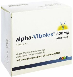 Alpha Vibolex 600 mg Hrk 100 Weichkapseln