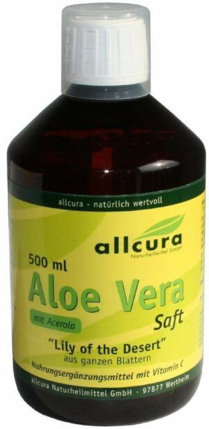 Aloe Vera Saft Ganzblatt 500 ml Saft