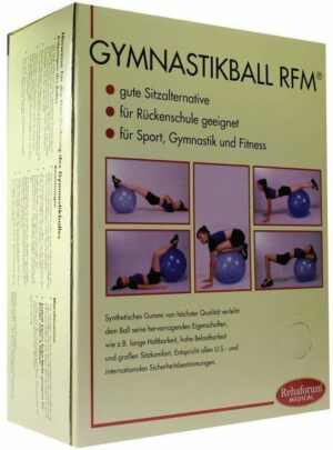 Gymnastikball Rehaforum 65 cm Blau Metallic