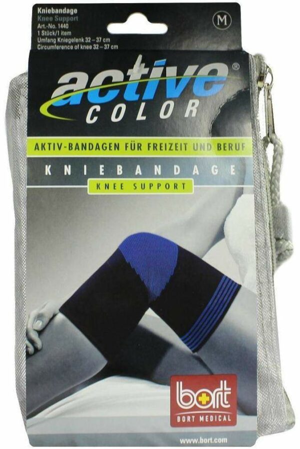 Bort Activecolor 1 Kniebandage Medium Schwarz