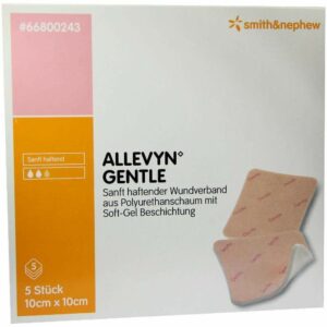 Allevyn Gentle 10 X 10 cm Schaumverband 5 Stück