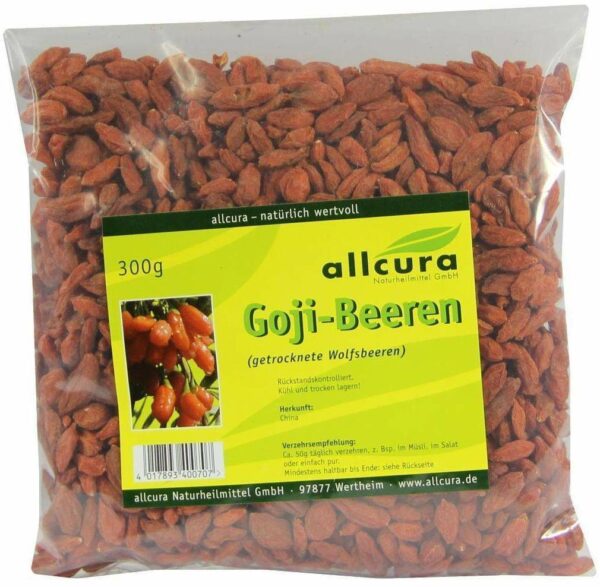 Allcura Goji-Beeren Getrocknete Wolfbeeren 300g