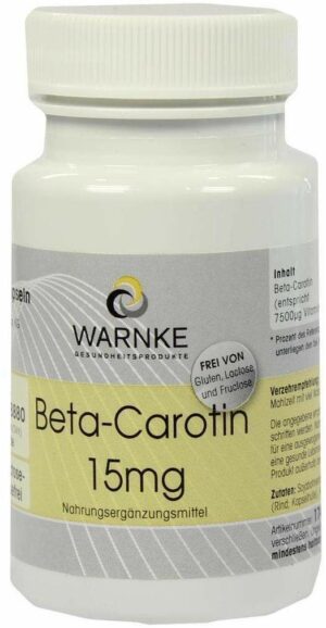 Beta Carotin Kapseln 15 mg 100 Stück