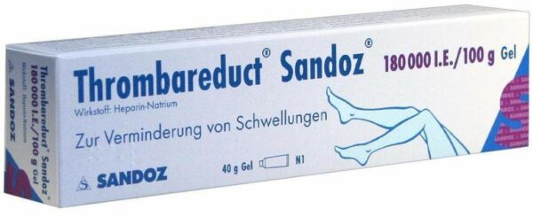 Thrombareduct Sandoz 180.000 I.E. 40 G Gel