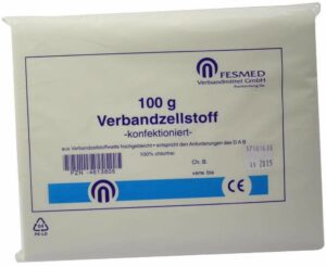 Verbandzellstoff Konfektioniert Hochgebleicht 100 G Beutel