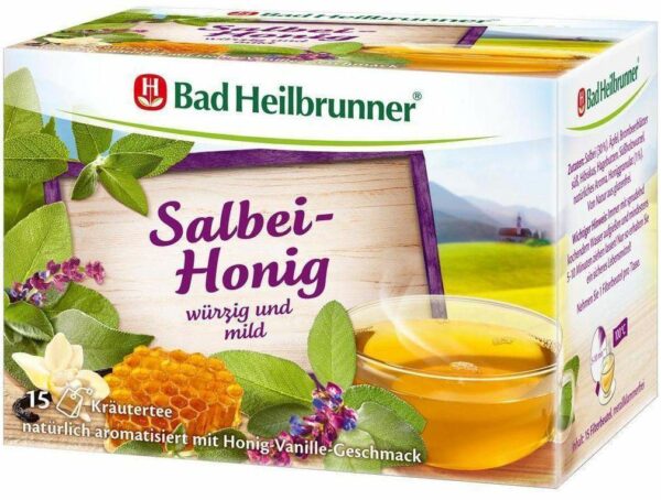 Bad Heilbrunner Tee Salbei Honig 15 Filterbeutel