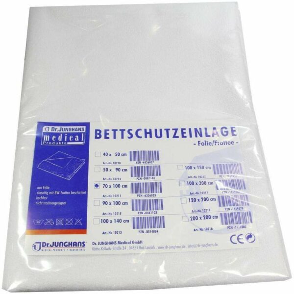 Bettschutzeinlage 70x100cm Folie Frottee