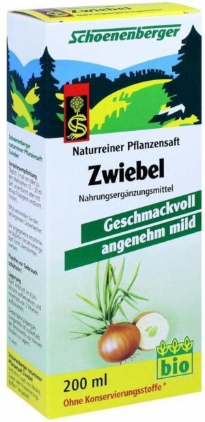 Zwiebelsaft Naturrein Schoenenberger 200 ml