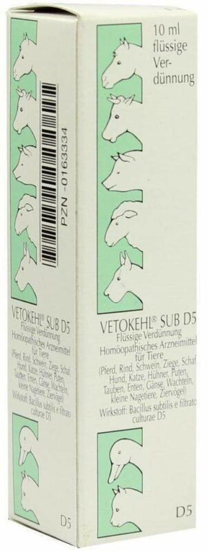 Vetokehl Sub. D 5 vet. 10 ml Tropfen