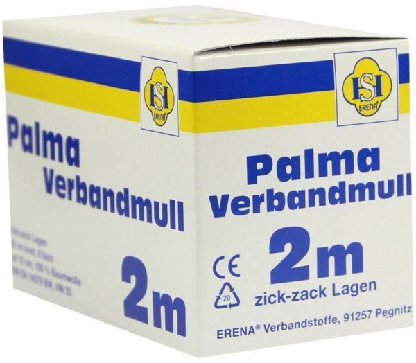 Palma Verbandmull 80 cm 2 M Zickzack Lagen