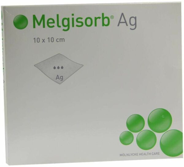 Melgisorb AG Verband 10x10 cm