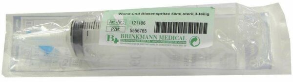 Wund - und Blasenspritze 50 ml Steril Gerundete Spitze 1 Stück