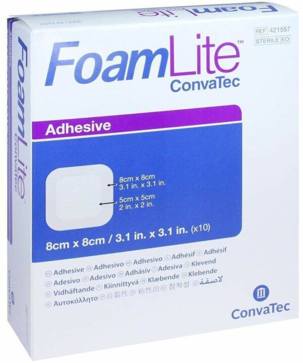 Foam Lite Convatec Adhäsiv Pu-Schaumverb.8x8 cm