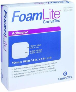 Foam Lite Convatec Adhäsiv Pu-Schaumverb.10x10