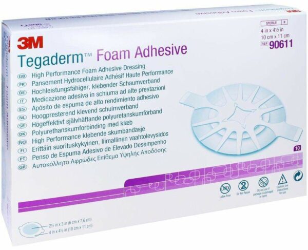 Tegaderm Foam Adhesive 10x11 cm Oval 90611