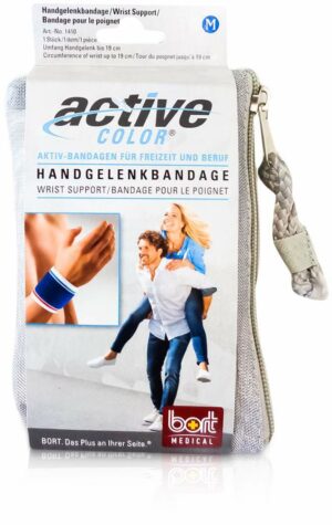 Bort Activecolor Handgelenkbandage Medium Blau