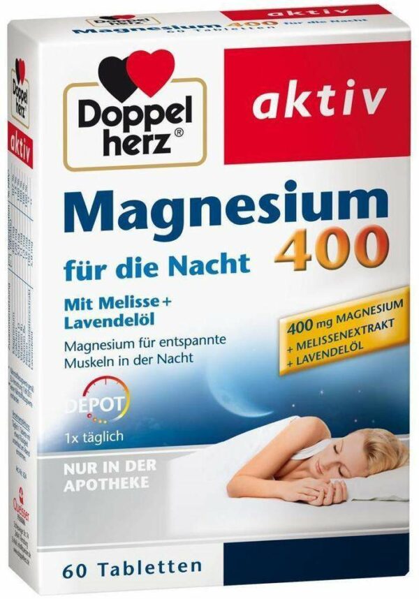 Doppelherz Magnesium 400 Für die Nacht 60 Tabletten