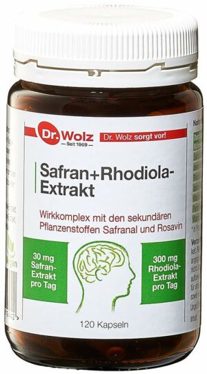 Safran und Rhodiola Extrakt Dr. Wolz 120 Kapseln