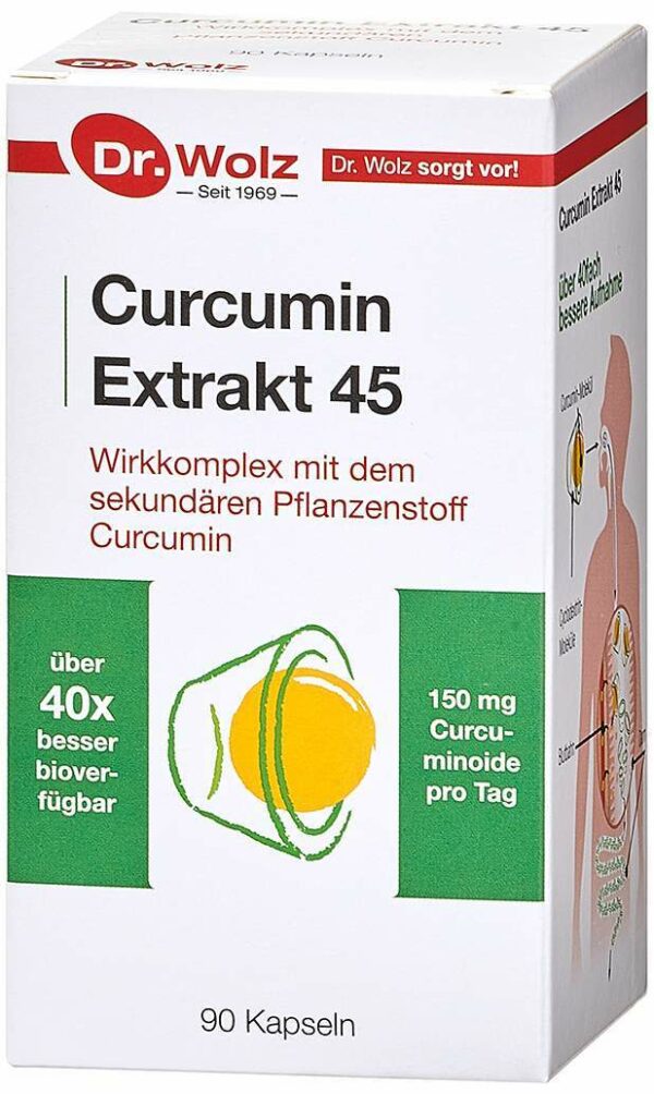 Curcumin Extrakt 45 Dr.Wolz Kapseln 90 Kapseln