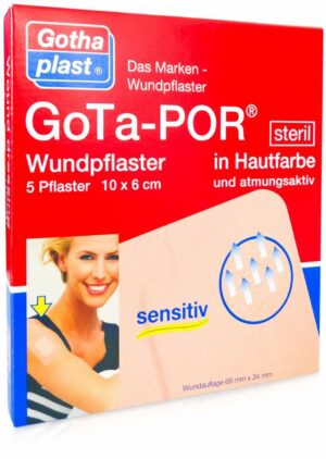 Gota Por Wundpflaster Steril 60 X 100 mm 5 Stück