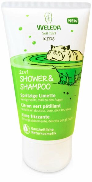 Weleda Kids 2 in 1 Shower & Shampoo Spritzige Limette 150 ml