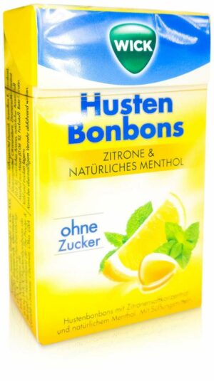 Wick Zitrone & Natürliches Menthol Ohne Zucker Clickbox 46 G...