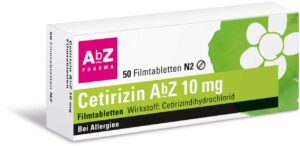 Cetirizin Abz 10 mg 50 Filmtabletten