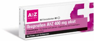 Ibuprofen Abz 400 mg Akut 10 Filmtabletten