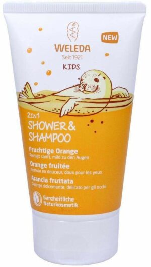 Weleda Kids 2 in 1 Shower & Shampoo Fruchtige Orange 150 ml