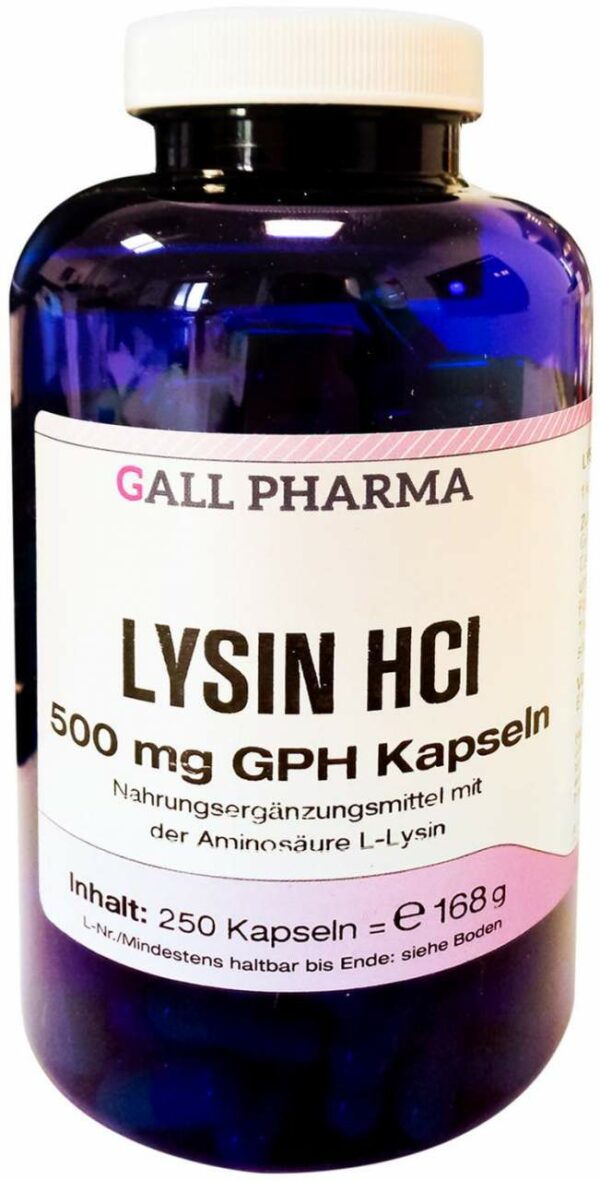 Lysin Hcl 500 mg Gph 250 Kapseln