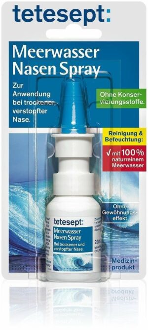 Tetesept Meerwasser Nasenspray 20 ml Spray